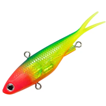 New Model 95mm 115mm Vibe Lure Fork Tail Soft Plastic Fishing Lures Super Strength TPE Plastic Vibration Vibe – Soft Lure – view 4
