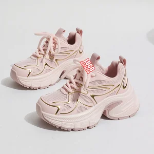 Unisex Custom Wedge Platform Sneakers Breathable Chunky Casual Trendy Shoes for Adults Men and Women for Couple Wea Manufacture