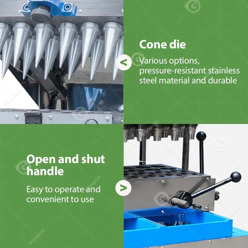 Baker Semi Manual Waffle Cone Machine - Industrial Ice Cream Maker