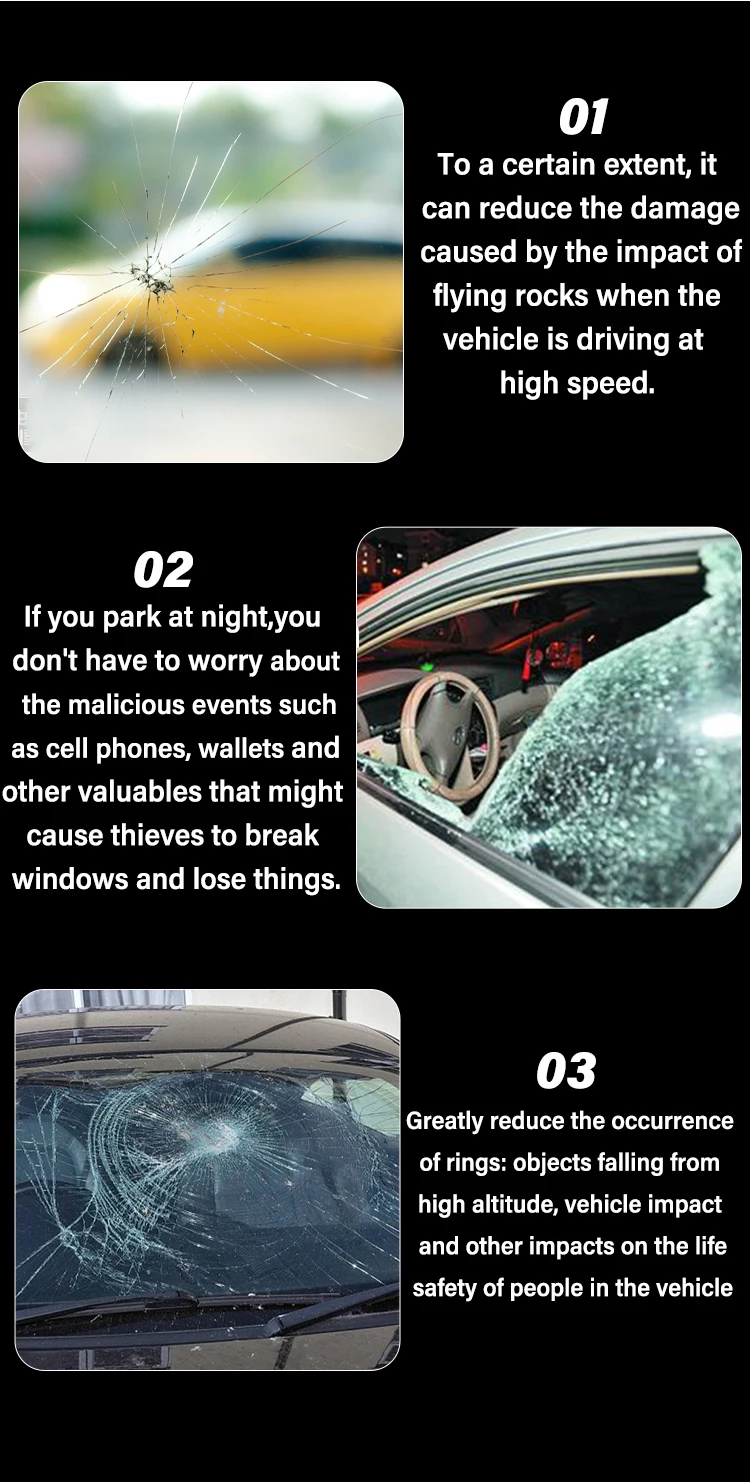 Car Windshield Armor Pet Safety Window Protection Film Full Roll Size 1