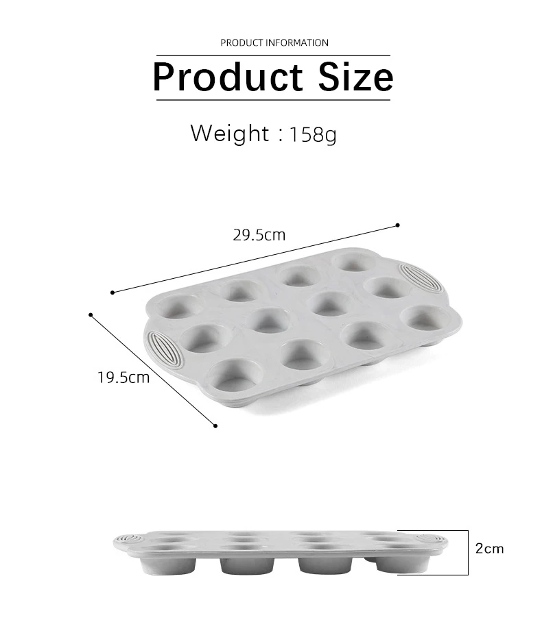 Baking biscuit mold household cake oven tools food grade silicone baking tray