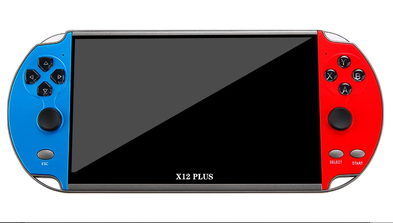 X12 Plus New Video Game Console 7inch Lcd Double Rocker Handheld Retro
