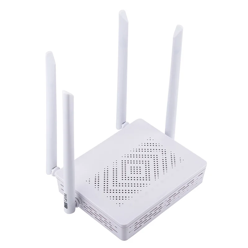 Custom Oem Epon Gpon Ont 4 Ports Routers Dual Band 2.4G 5 G 4Ge 1Pots ...