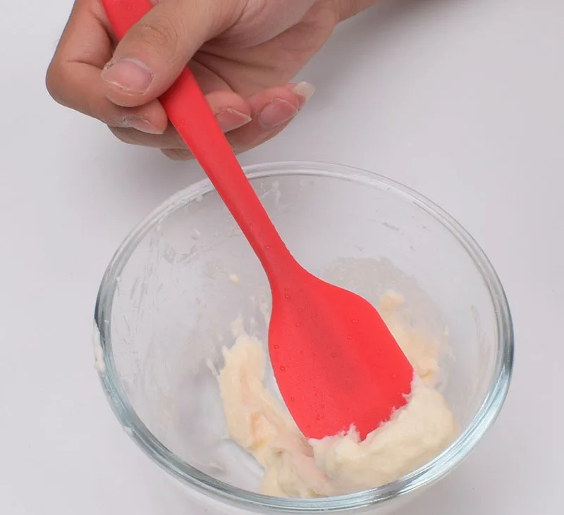 product silicone spatula 6 piece set 480 f heat resistance non stick cooking tools baking and stirring multi purpose kitchenware-8