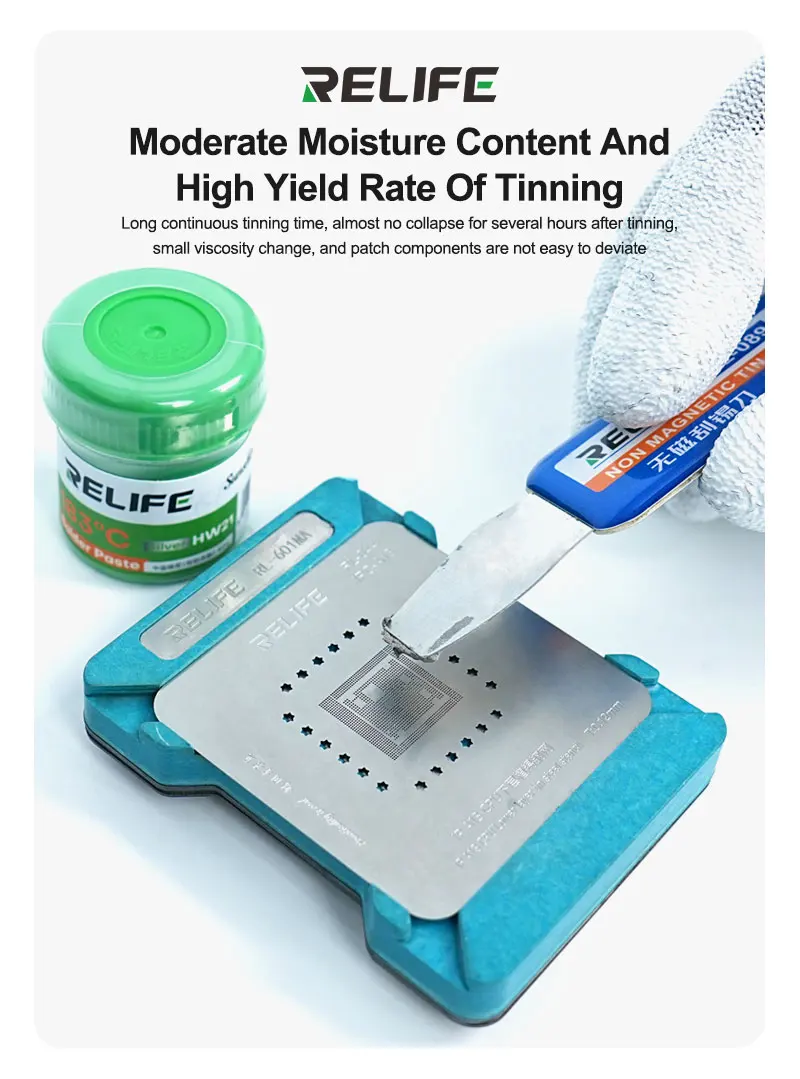 RELIFE HW21 Pâte à souder 183 ℃ (contenant du plomb et de l'argent)