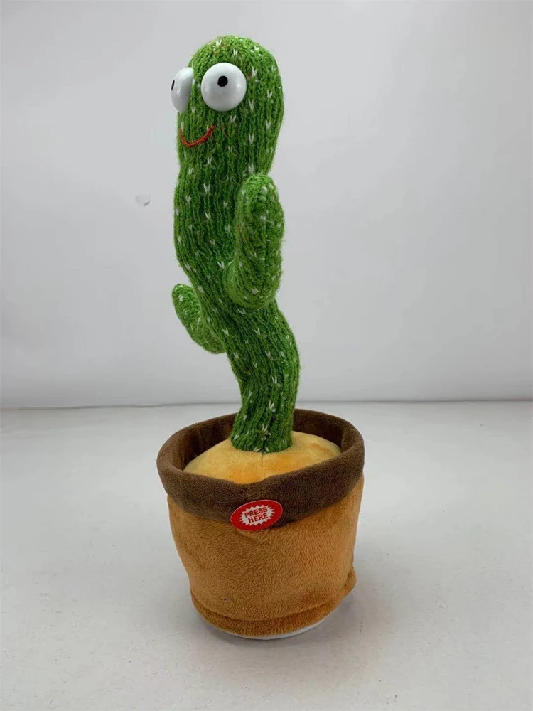 Talking Singing Dancing Cactus Recording Plush Toy