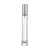 Round bottle with silver lid