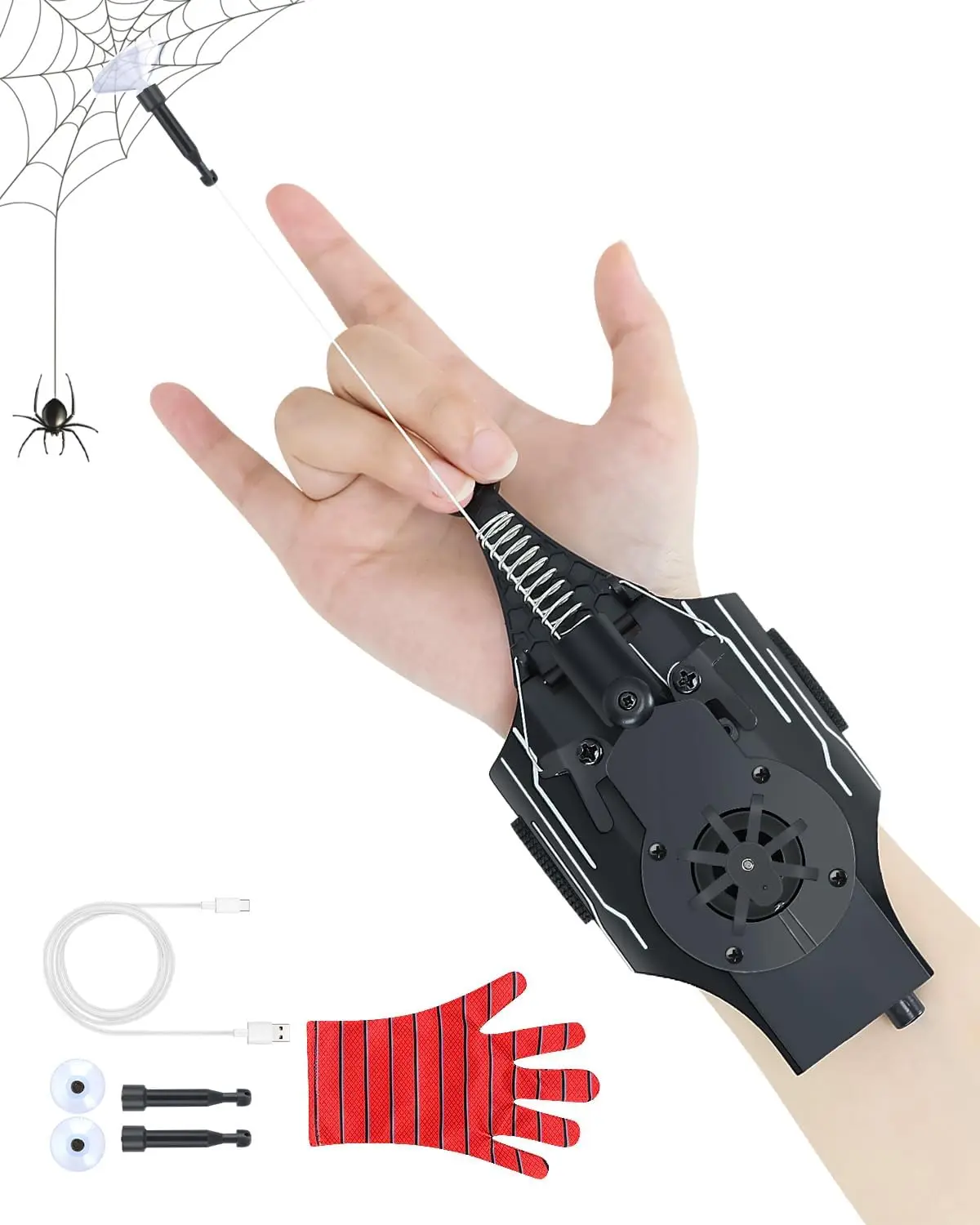 Newest Spider String Shooter Wrist Launcher String Shooters Toy Holiday ...