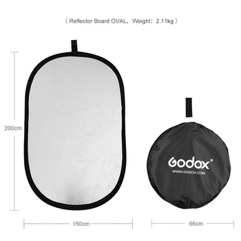 5 in 1 Lichtreflector Draagbare Ronde Fotografie Diffuser Inklapbaar voor Foto Studio Portret Product Binnen Buiten Opnamen 60cm (Doorschijnend/Zilver /Goud/Wit/Zwart