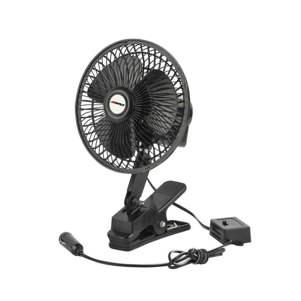 Factory Directly Supply 6 Inch Fan With 180 Degree Oscillating Clip On Fan/dc12v/24v Car Fan