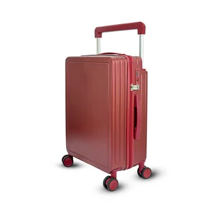 2023 Newest Unisex Fashion Wide Trolley Luggage Aluminum PC Suitcase with Spinner Caster Custom Logo Hot Sale in America