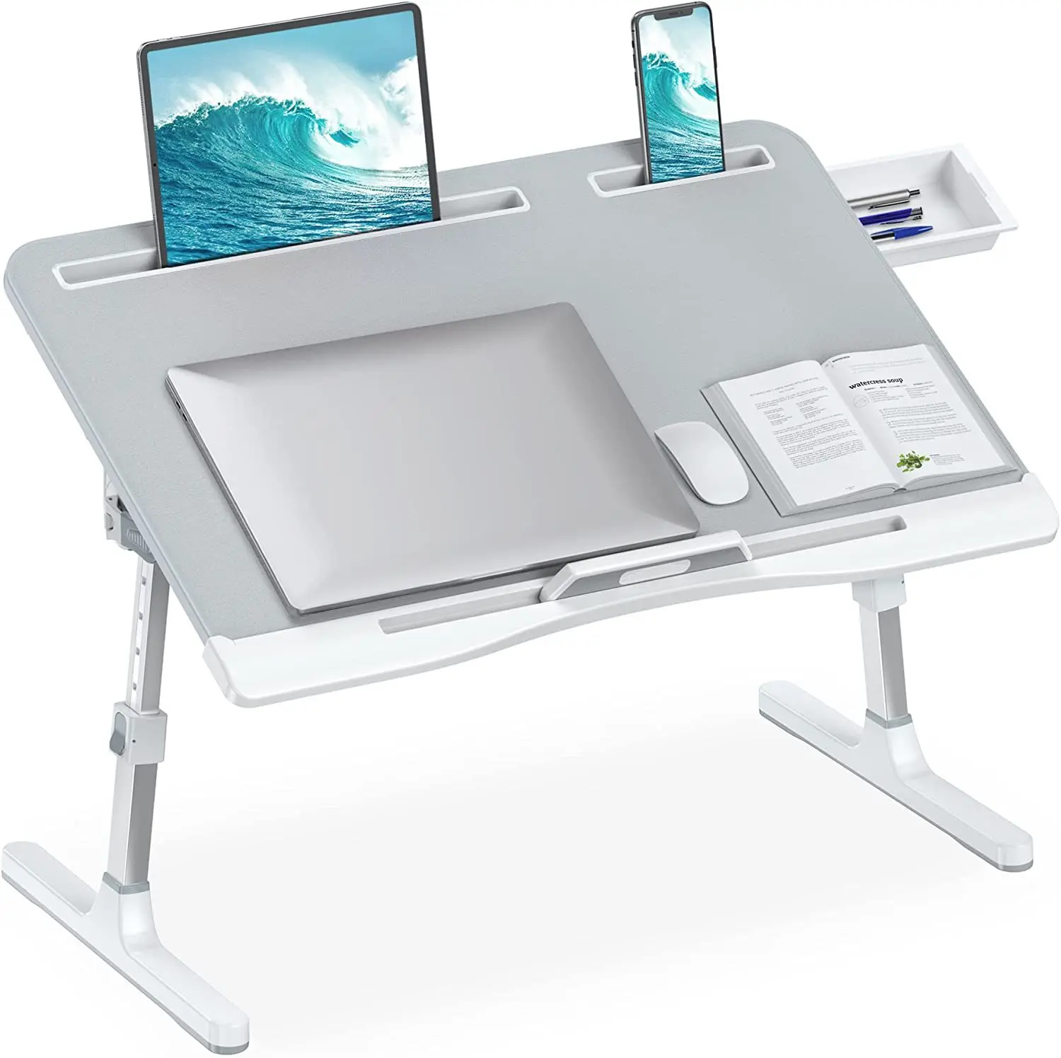 Bed Small Computer Desk Lazy Bedroom Folding Bedside Table Home Dormitory Minimalist Computer Study Laptop Table