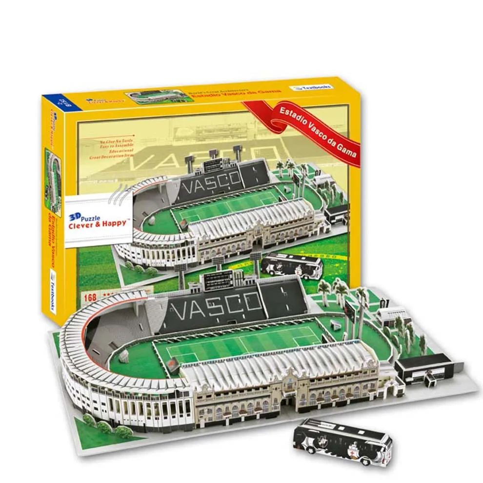 Puzzle 3D Stadium for Kids Aztec Soccer Model Stadium Kits With 246 PCS