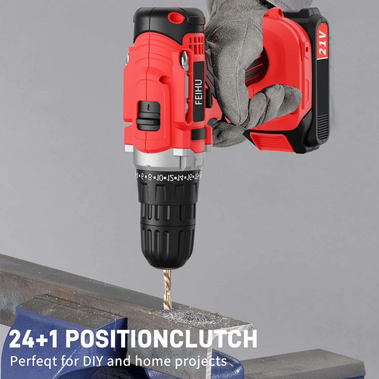 FEIHU-TECH Wholesaler Power Tool Cordless Drill Electric Power Drill Tool Set 21V Power Drill for Sale