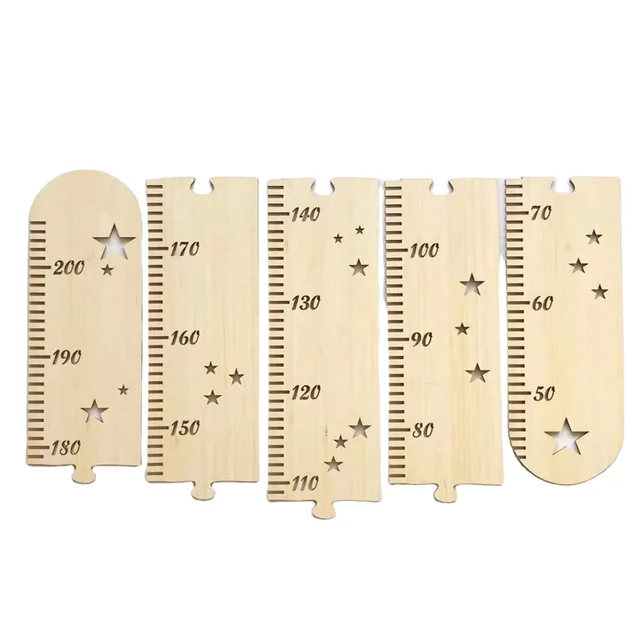 Wooden Ruler Growth Height Chart Kids Decoration Modern Farmhouse Style Height Chart Measurement Ruler Baby Shower Gift