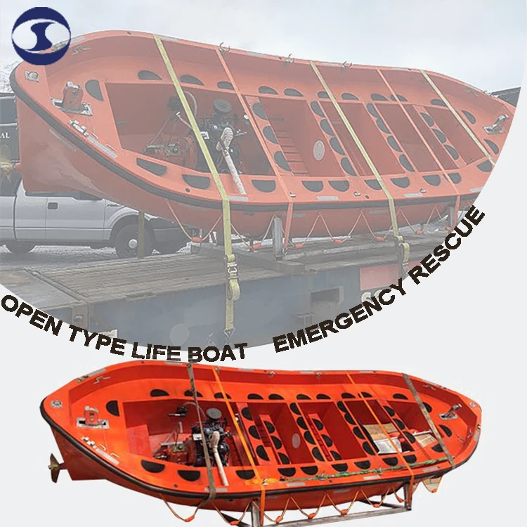 Durable 16~60P 24HP Open Type Lifeboat for Coastal & Inland Vessels - Easy to Operate