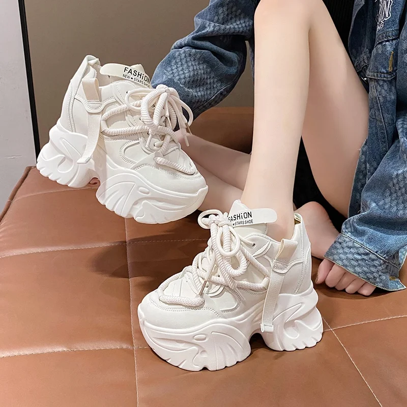 Women's Casual Sneakers Fashion match White Shoes Thick Sole - Temu