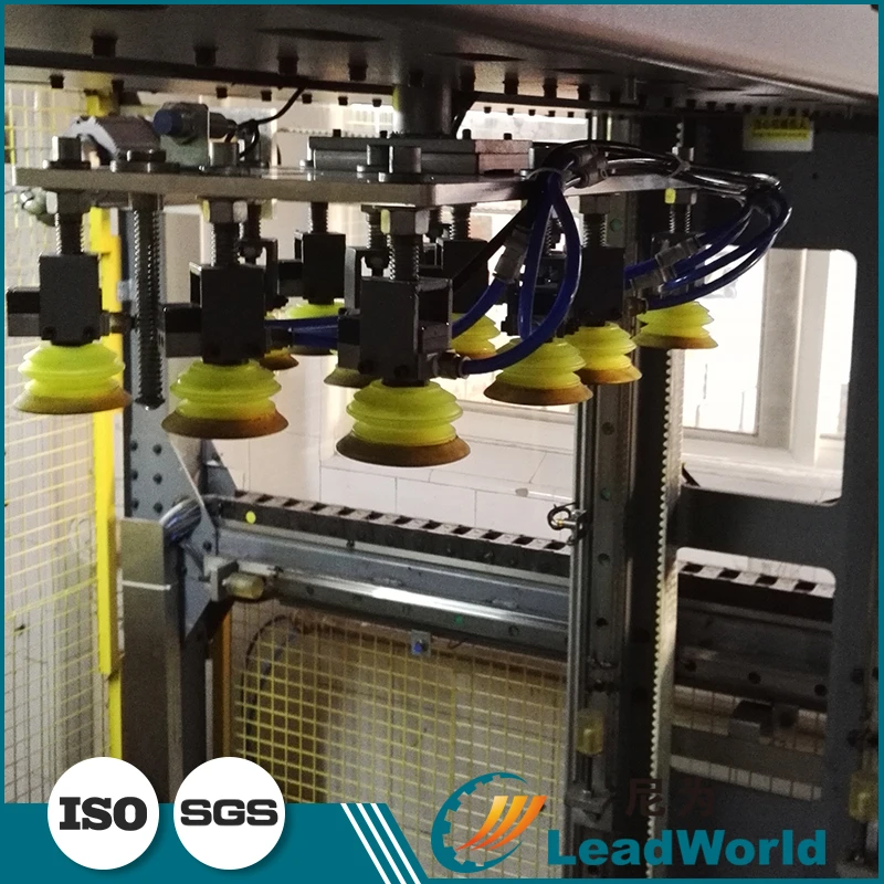 Pallet Destacker and Slip Sheet Dispenser Bottle Carton Box Automatic Automatic Palletizer Machine