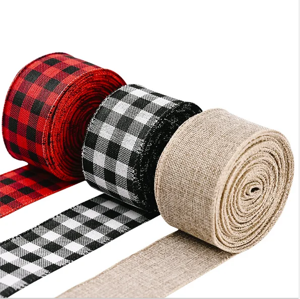 black burlap ribbon