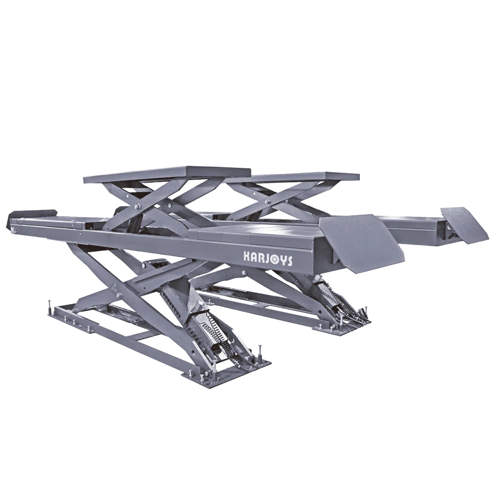 4T In-ground Wheel Alignment Double Lifting  Scissor Lift Mounted For Car Workshop Equipment