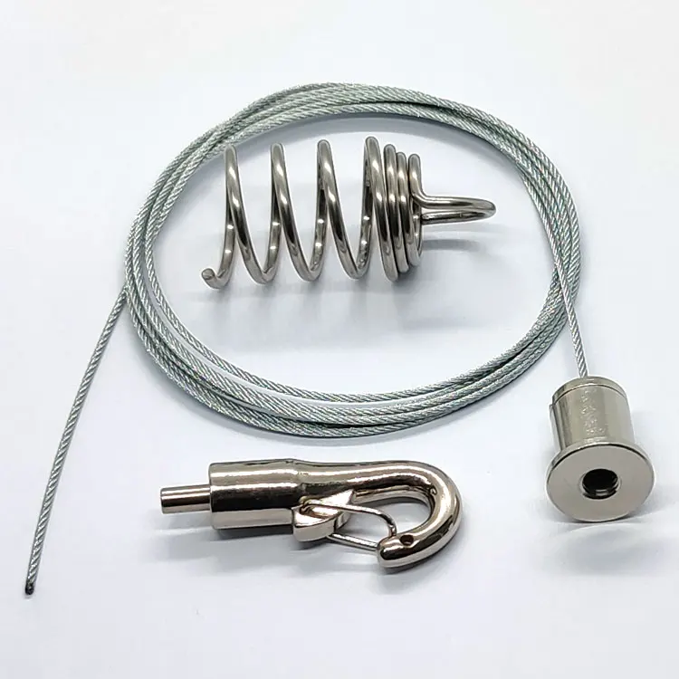 Подвесные знаки, комплект крючков для потолка, комплект из 2 кабелей с зажимом из проволоки из нержавеющей стали