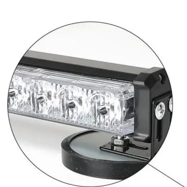 COB LED Beacon Flash Warning Car Light Bar 15 Modes Styling High Low Beam Yellow Red Blue Emergency Fog Work Lamp signal Lamp