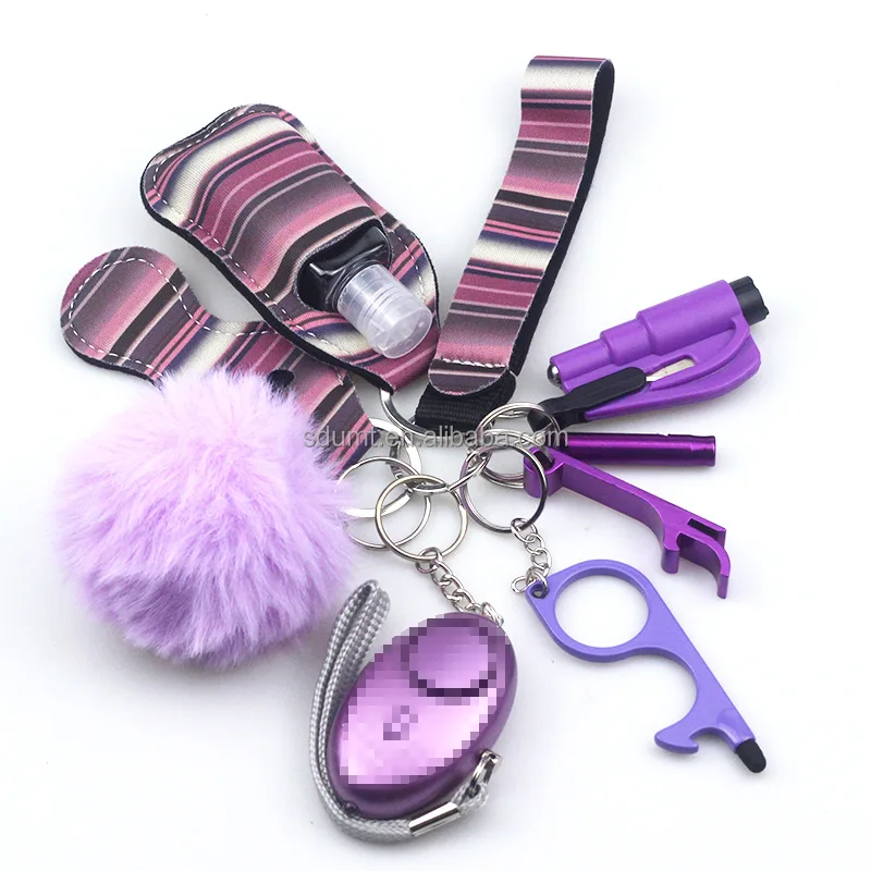 New Product Gift Self Defense Keychain Set Products Safety For Woman ...