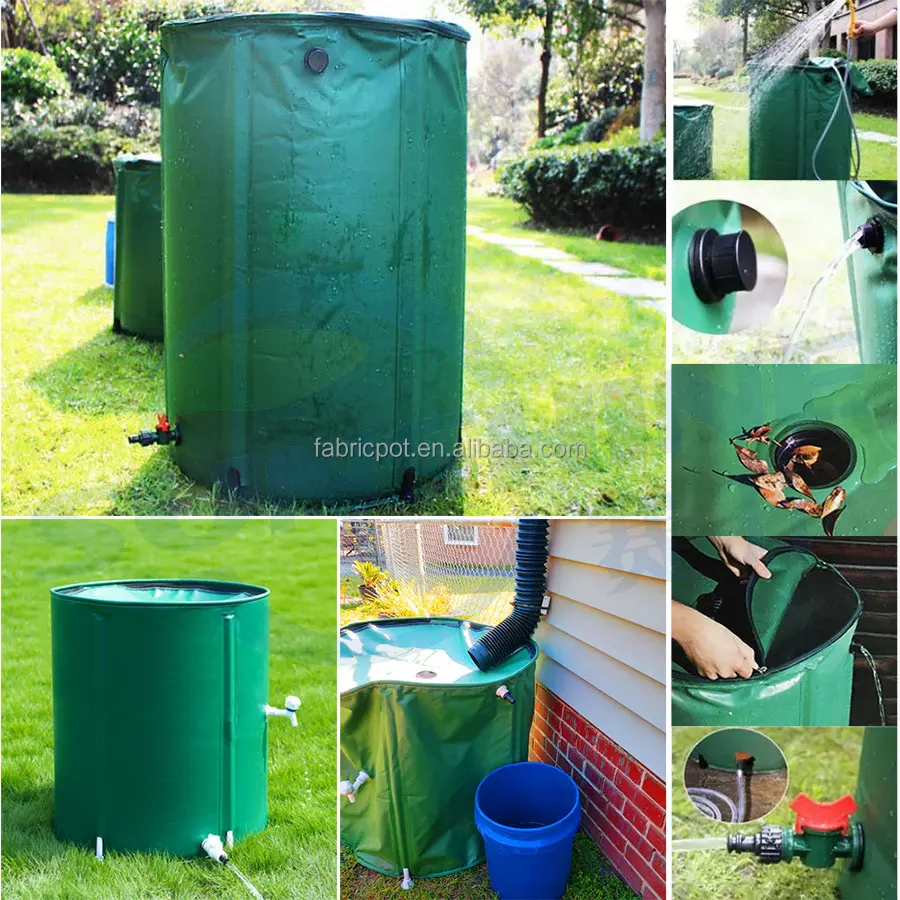 100 Gal Extra Stable Rainwater Collection System Portable Water