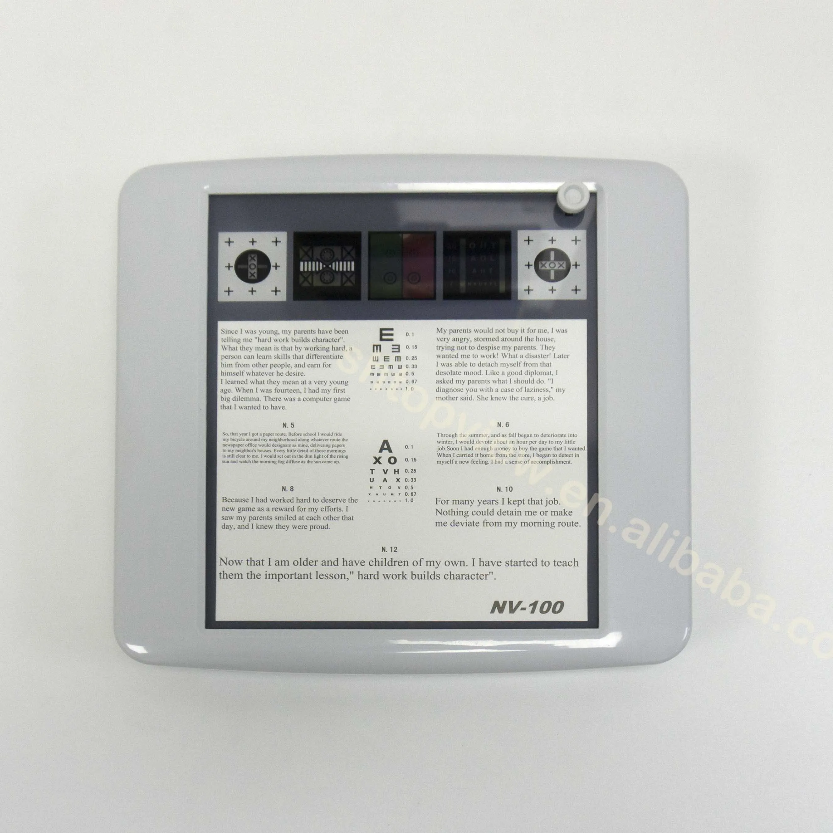 China Most Popular Model Nv 100 Ophthalmic Eye Test Chart Near Vision Test Product Buy Near Vision Chart Lcd Vision Chart Digital Vision Chart Product On Alibaba Com