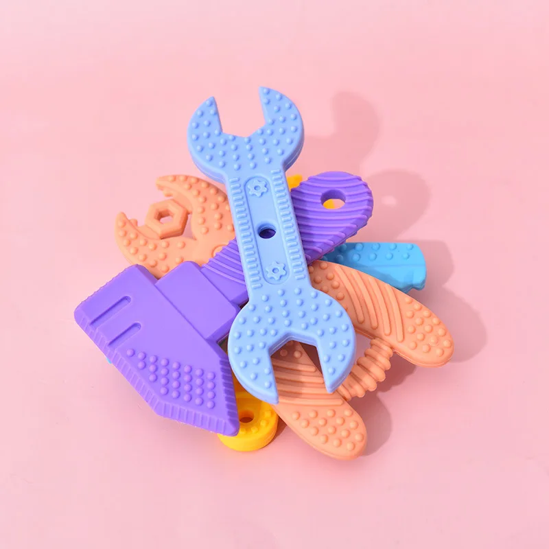 Baby Teethers Sensory Tools Silicone Teether Set Kid Silicone Teethering Toys Baby Chew Toy