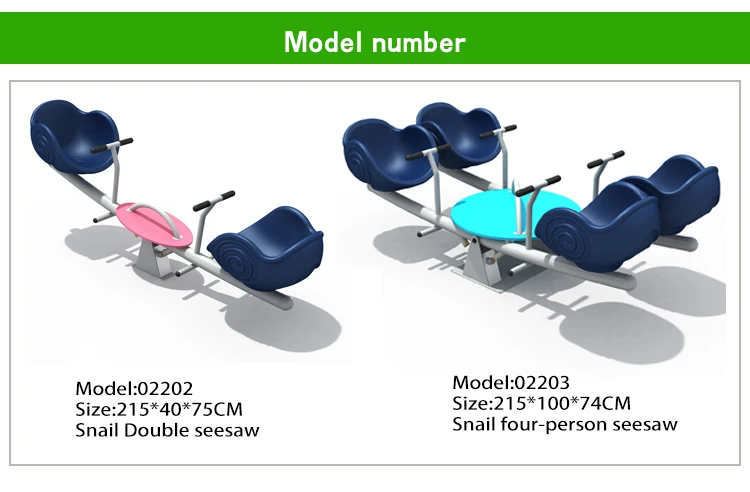 Factory Hot Sale Kid Seesaw High Quality Preschool Plastic Seesaw Equipment Kindergarten Outdoor Play Equipment Seesaw 4 Seater