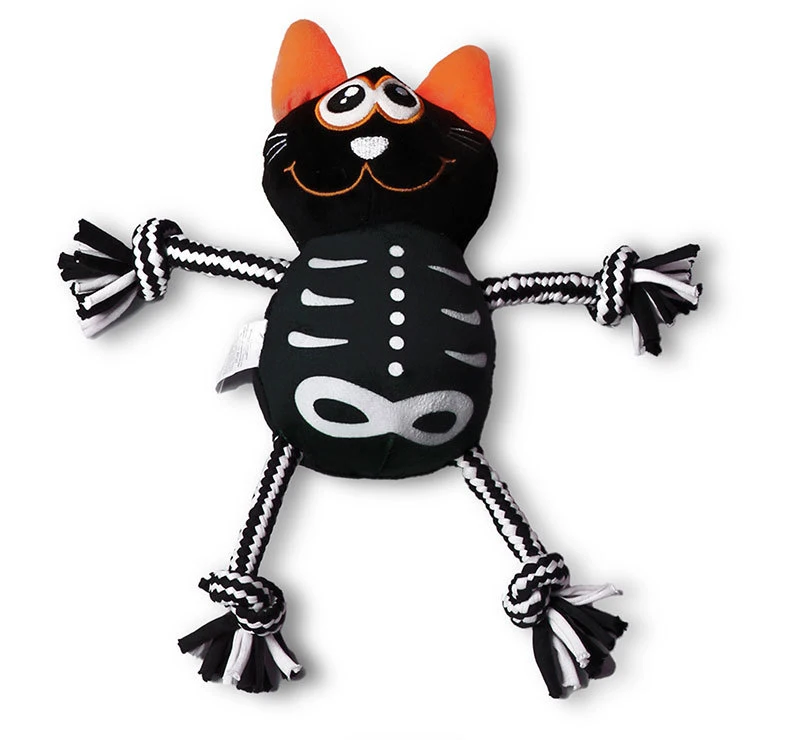 New Cross-border Pet Christmas Halloween Necessities Gnawing Teeth Interactive Plush Toy Smiling Monster Doll supplier