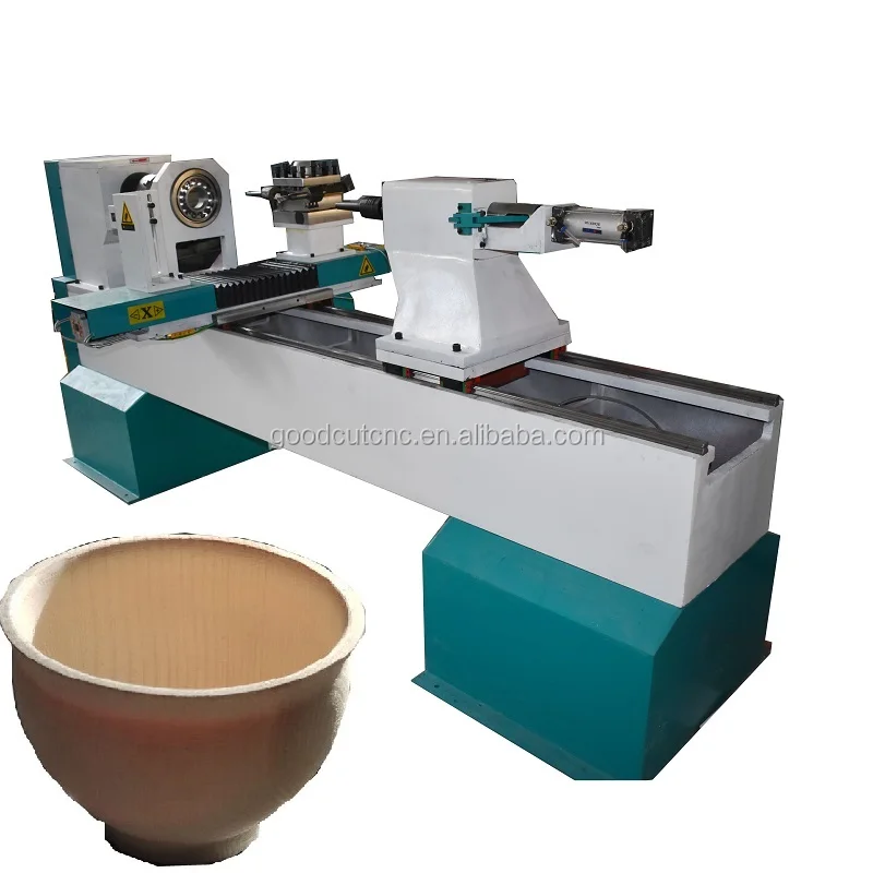 Cnc Atc Wood Turning Lathe Machine Wtih 4 Atc Tools for Bowl