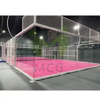 Professional Padel Court Padel Court Manufacturer International Standard Panoramic Glass Padel Tennis Court with Factory Price