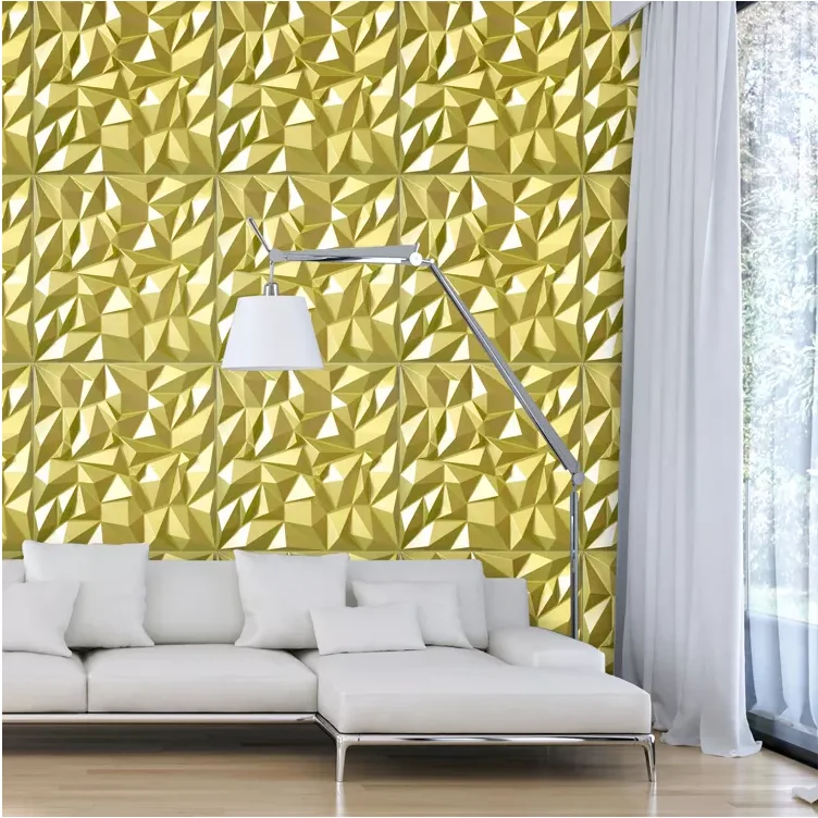Home Interior Modern Design Decorative Pvc 3d Diamond Wall Panel - Buy ...