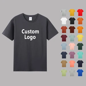 Cotton Tshirts Custom 200 GSM Embroidery T-Shirt With Logo Formal Style and Box Packaging for Fishing Blank Design