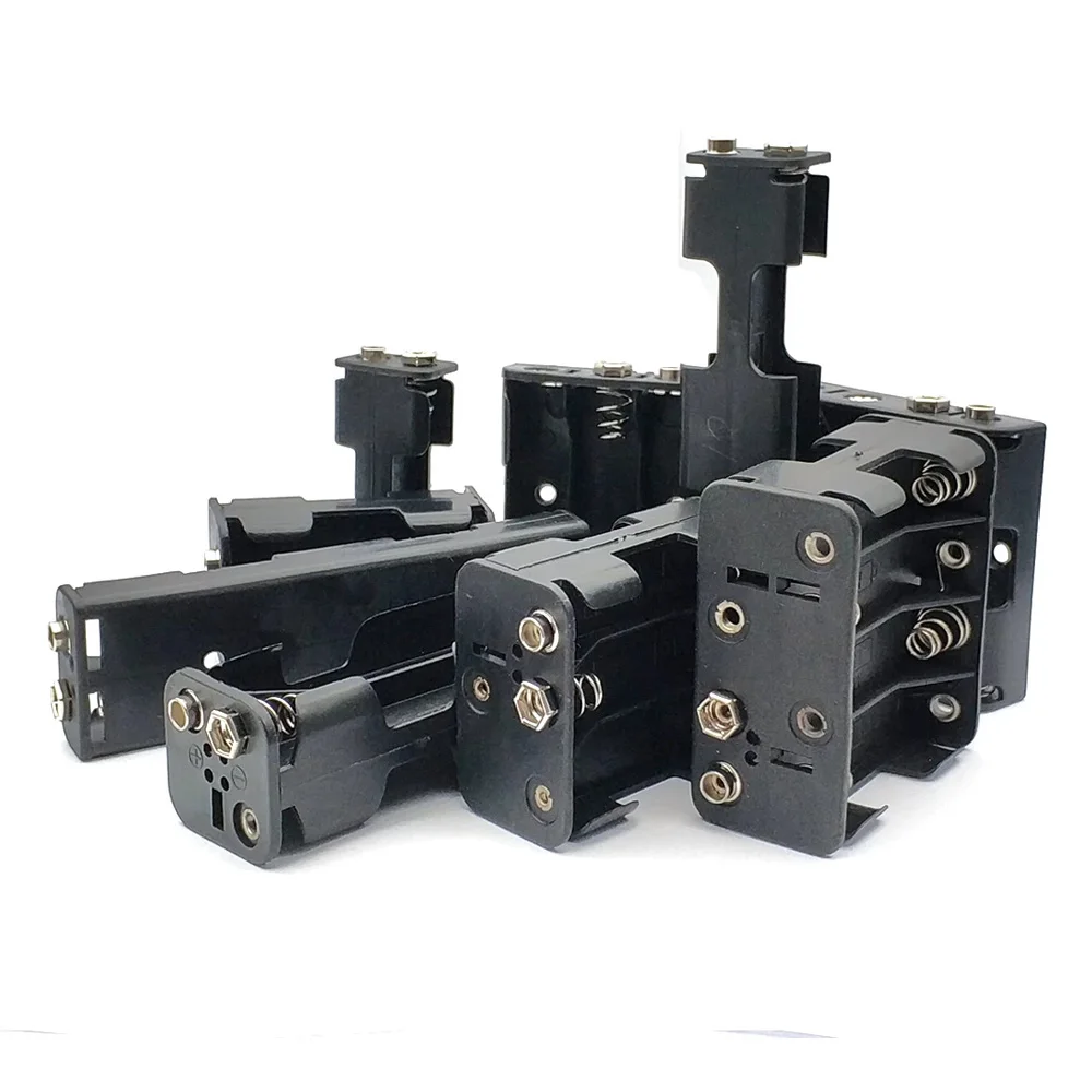 2Pcs 8x AA Gr??e Cell Battery Clip Holder Storage Box 12V Case With Draht Blei E - Foto 9