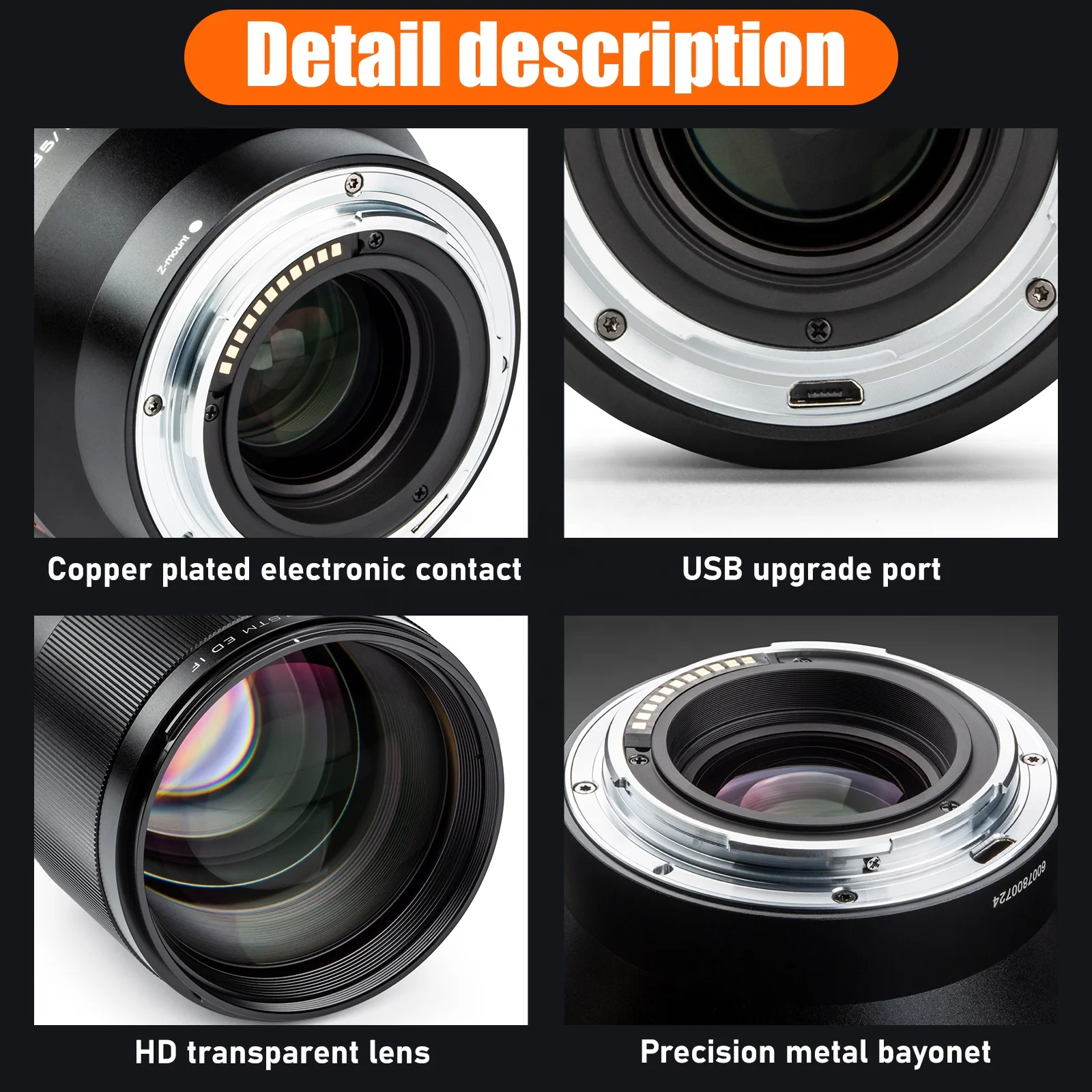 Viltrox 85mm F1.8 STM - Nikon Zマウント用オートフォーカスポート