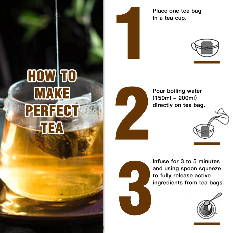 Oem Green Tea&cocoa Premium Herbal Blend Tea To Replace Coffee High Caffeine Tea Buy