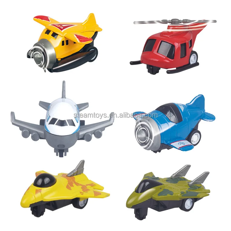 Sharplace – Lot De 8 Avions De Chasse En Alliage – Jouets à Friction, 11 Cm – Modèles Réalistes – Collection Aviation – Cadeau Pour Enfants Passionnés