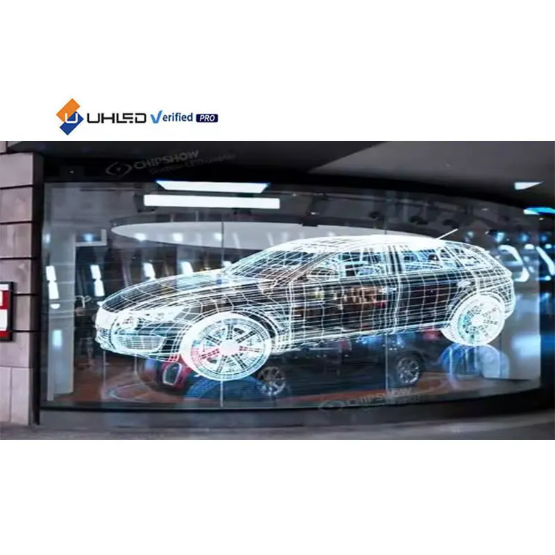 UHLED Transparent Led Film Transparent Glass LED Screen Display LED Crystal Thin Film Screen Transparent Film Screen Glass
