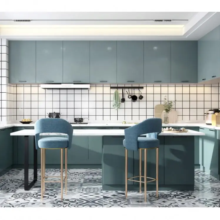 Modular L Shaped Designs Small Kitchen Cabinets for Hotels