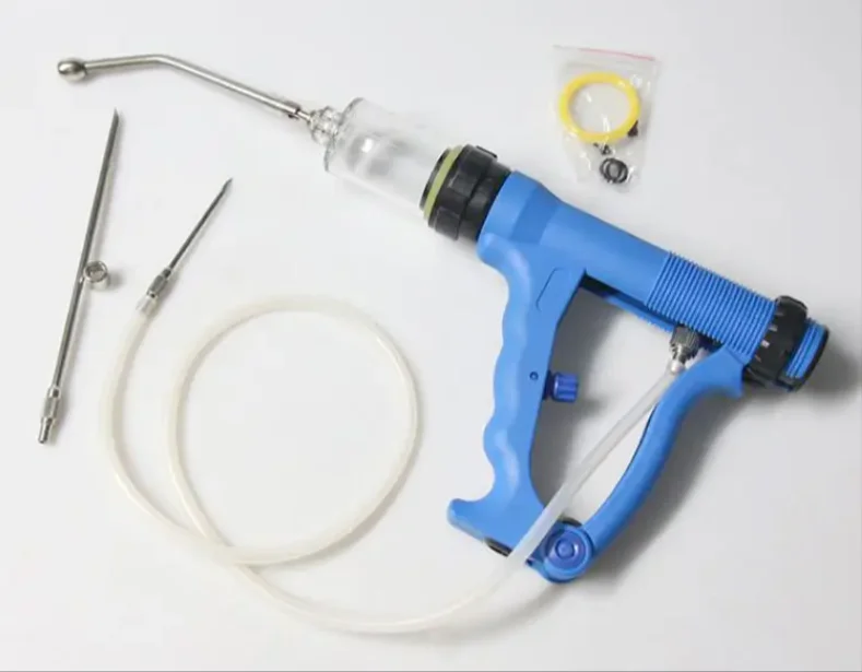 AMAIN AM-W034A Medical Injection Syringe for Animal, 10 20 30 50ml Veterinary Injection Gun Automatic Syringe