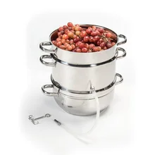 11QT Classic Design Fruit Juicer Steamer Juicer Pot 304 Stainless Steel Induction Compatible