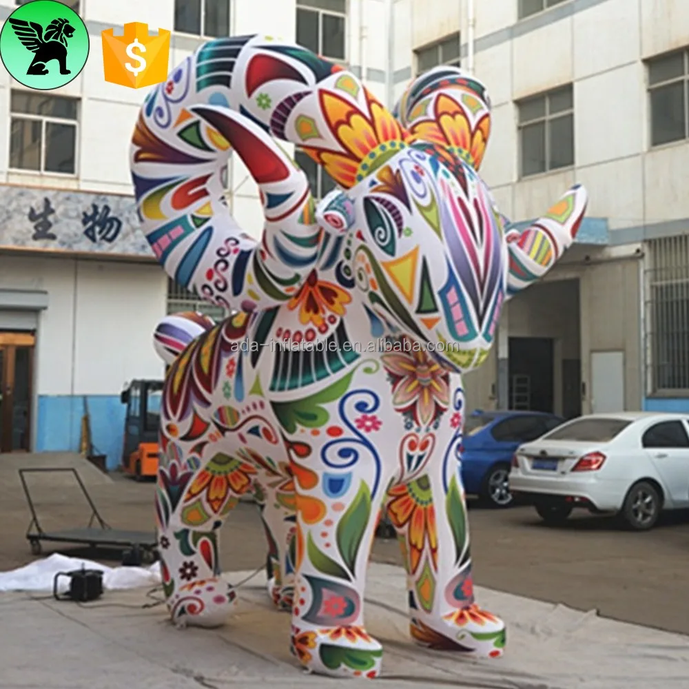 Giant Promotional Goat Inflatable, 22.96ft Customizable Holiday Event ...