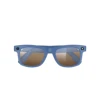 Blue frame with color-changing lens