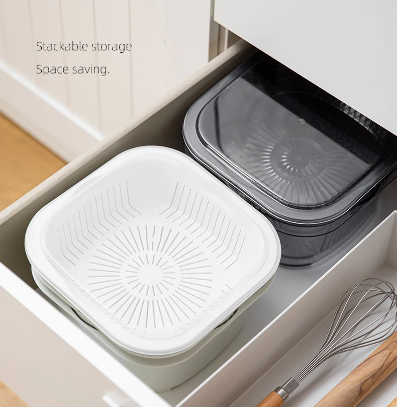 Shimoyama Fruit Veggies Washing And Storage Box Kitchen Accessories