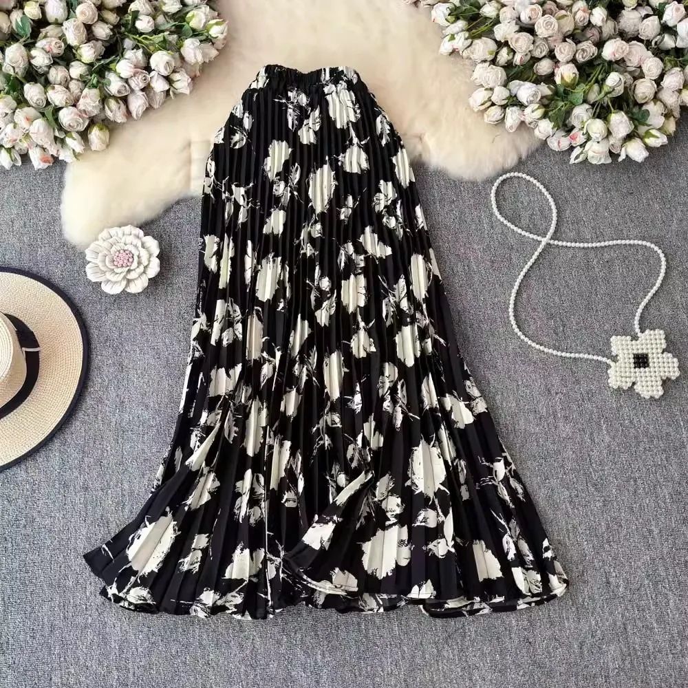 Chiffon Skirt for Women in Autumn 2025 New Style Long and