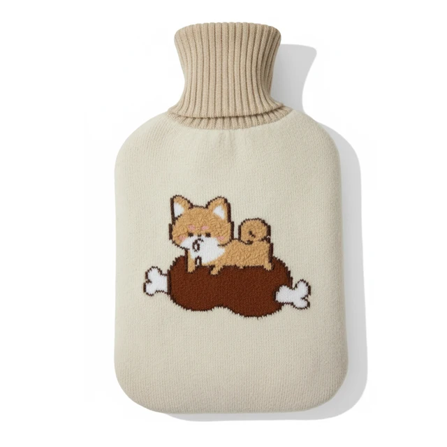 Filling 2L Rubber Knitted Cover Hot Water Bottle