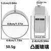 Silver [Inner Diameter 40mm - Convex]